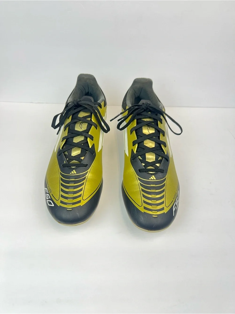 Adidas Messi F50 League FG/MG ME Mens Size 9.5 Soccer Cleats Black Gold IG9274